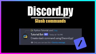 How to create Slash Commands  Discordpy Easy 5 min [upl. by Yun]