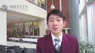 Bronte College Student from Indonesia shares his experience [upl. by Runck257]