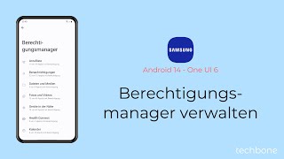 Berechtigungen im Berechtigungsmanager verwalten  Samsung Android 14  One UI 6 [upl. by Hibbs]