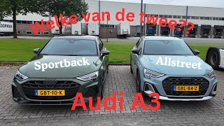 Audi A3 Sportback vs A3 Allstreet wat zijn de verschillen [upl. by Niliram]