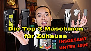 DIE TOP 3 BEGINNER Haarschneidemaschinen für Zuhause  Gesamtwert UNTER 100€  NUYÄN [upl. by Ietta]