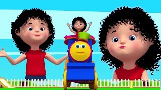 guance paffute fossetta mento  bob il treno  bambini rima  Preschool Songs  Chubby Cheeks [upl. by Rednazxela326]