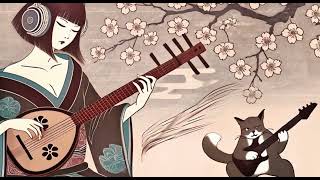 Shamisen 三味線 X Electricguitar Duet Background Music for Studying or Work [upl. by Semaj]