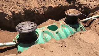 Installing a new septic system including tank and leach field [upl. by Oric]