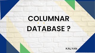 What is Columnar Database Housewarming Data analytics [upl. by Irrot]