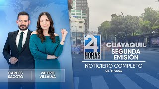 Noticiero de Guayaquil Segunda Emisión 08112024 [upl. by Ical563]