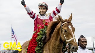 Rich Strike makes Kentucky Derby longshot victory history l GMA [upl. by Berkshire]