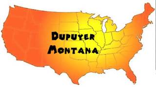 How to Say or Pronounce USA Cities — Dupuyer Montana [upl. by Eseuqcaj]