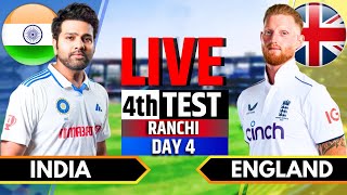 India vs England 4th Test  India vs England Live  IND vs ENG Live Score amp Commentary Last 55 Over [upl. by Susann]