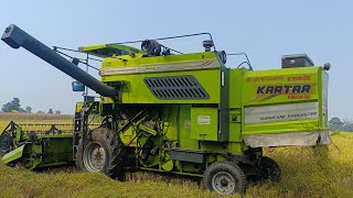 Kartar Deluxe combine  combine harvester video [upl. by Ahsahtan]