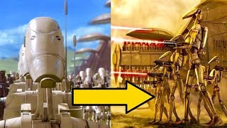 How Clone Warera B1 Battle Droids Were Upgraded After the Battle of Naboo [upl. by Grissom]