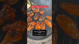 Who else loves chicken wings🙋🏻‍♂️bbq chicken wings grill summer shorts youtubeshorts bge [upl. by Miarzim]