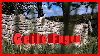 How to GEILE FUGEN in der NATURSTEINMAUER  schnelleinfach Pro Tip [upl. by Naujud]