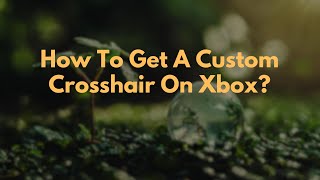 How To Get A Custom Crosshair On Xbox [upl. by Ansev]