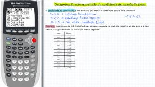 III5  Determinação e interpretação do coeficiente de correlação linearmp4 [upl. by Eicul]