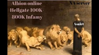 Albion online l hellgate is easy on your NA server l 100k800k Infamy [upl. by Nevarc]