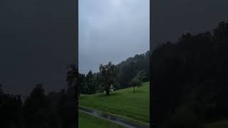 Pure 21 sec summer rain in farm next to lake Attersee rainsounds rainvideos [upl. by Matejka]