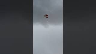 Parasailing Woman Lands Abruptly After Her Rope Snaps Due to Strong Wind  1216452 [upl. by Anaejer294]