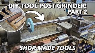 Making the SPINDLES for our HEAVY DUTY Tool Post Grinder  Part 2  Shop Made Tools [upl. by Ainot]