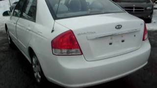 2007 Kia Spectra EX 4 door 20 4cyl Automatic LOADED 54000 MILES White [upl. by Aires591]