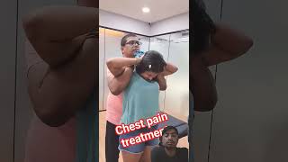 Dr Rajneeshkant Chest pain Treatment 😢 chiropractic chestpain chiropractor chestphysiotherapy [upl. by Aitenev85]