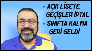 AÇIK LİSEYE GEÇİŞLER VE SINIFTA KALMA [upl. by Naivart]