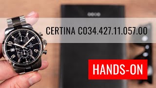 HANDSON Certina DS Podium Chronograph Automatic C0344271105700 [upl. by Nicole931]