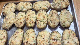 Twice Baked Potatoes Recipe  These Were So Good [upl. by Llevol]