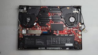 ASUS TUF F15 Model FX516PR Dust cleaning And Thermal Paste Replace  Disassembly And Assembly [upl. by Nyahs]