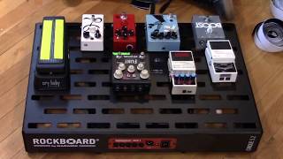 Pedalboard build with WARWICK ROCKBOARD amp handsome Gearmanndude [upl. by Kusin]