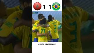 Brazil vs Morocco Big Match Football History world cup football ronaldo ytshort [upl. by Wiley]