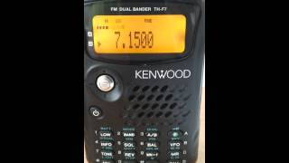 Kenwood THF7 E odbiór KF [upl. by Elkcim910]