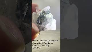 XX068  Fluorite Quartz with intermittent Phantoms [upl. by Nahtanaj]