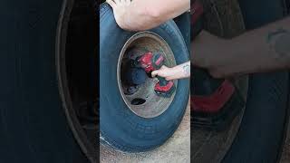 Changing blowup gooseneck tires [upl. by Scarlett]