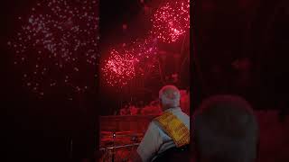 Ayodhya Deepotsav Spectacular fireworks on the banks of Saryu River in Ayodhya Uttar Pradesh [upl. by Ahsuatal]