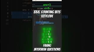 Leetcode 338  Counting Bits [upl. by Teyut]