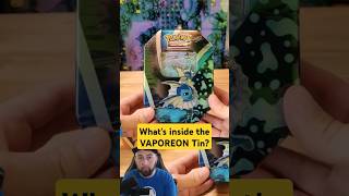 Opening Vaporeon V Tin from Target pokemoncards pokemontcg pokemon pokémon pokemonshorts [upl. by Llerdnek]