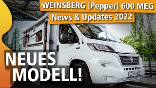 WEINSBERG Pepper 600 MEG  neues Modell 2022  Wohnmobil ROOMTOUR [upl. by Jangro175]