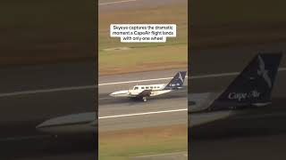 Cape Air flight with a landing gear issue appeared to land safety at Logan Airport in Boston rrair [upl. by Aicirtel]