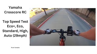 Yamaha Crosscore RC Top Speed Test in Eco  Eco  Standard  High  Auto [upl. by Lisbeth289]