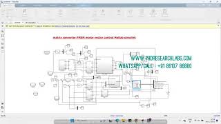 Matrix converter PMSM motor vector control Matlab simulink Simulation [upl. by Arahat717]