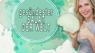 DER gesündeste SALAT I Sauerkraut selber machen I Probiotika selber machen I Weißkohl einlegen [upl. by Ettenaj]