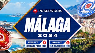 PokerStars ESPTUKIPT Malaga 2024  DAY 4 €1100 Main Event Day 1C [upl. by Alton138]