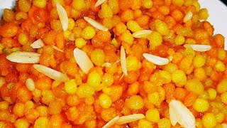 Sweet Boondi Recipe  Rasbhari Meethi Boondi  Besan Boondi  Besan Sweets [upl. by Everson]