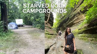 Starved Rock Campgrounds Tour  Affordable Camping 🏕️ [upl. by Ynomrah526]