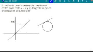 Circunferencia con centro sobre una recta [upl. by Aurita178]