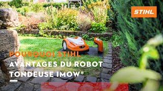 Avantages du robot tondeuse iMOW®  Robot de tonte STIHL [upl. by Esinrahc418]