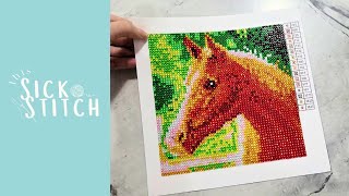 Crochet Designer Tries Diamond Art for the First Time [upl. by Nhguavad]