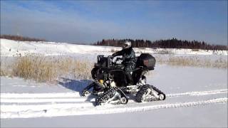 Yamaha Grizzly 700 CFMOTO X6 CFMOTO X8 на гусеницах Camoplast Tatou 4S [upl. by Belac243]