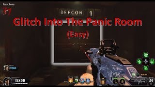 Patched GLITCH INTO THE PANIC ROOM ON CLASSIFIED  Good CampingAFK Spot  BO4 Zombies [upl. by Gault]